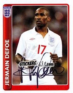 Sticker Jermain Defoe - England 2010 - Topps