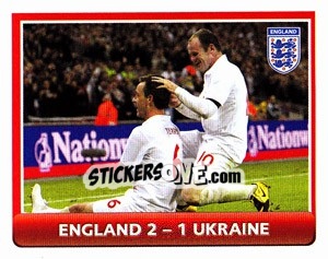 Sticker V Ukraine (Home) - England 2010 n. 42 - Topps