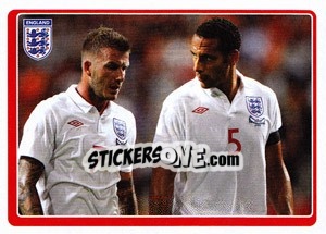 Sticker Rio Ferdinand - England 2010 - Topps