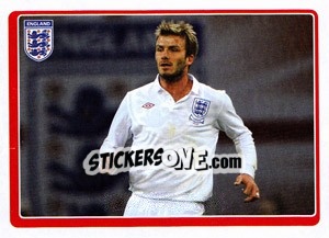 Sticker David Beckham - England 2010 n. 77 - Topps