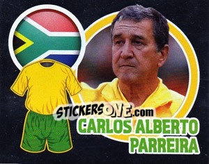 Figurina Country Flag / The Boss: Carlos Alberto Parreira - England 2010 - Topps