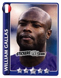 Sticker William Gallas - England 2010 n. 148 - Topps