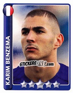 Sticker Karim Benzema - England 2010 - Topps