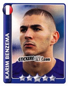 Sticker Karim Benzema - England 2010 n. 155 - Topps