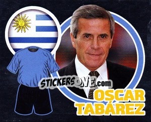 Cromo Country Flag / The Boss: Oscar Tabárez - England 2010 - Topps