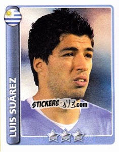 Sticker Luis Suárez - England 2010 n. 162 - Topps