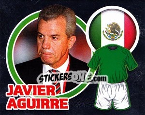 Cromo Country Flag / The Boss: Javier Aguirre - England 2010 - Topps