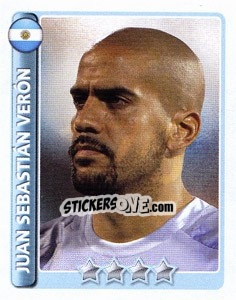 Figurina Juan Sebastián Verón - England 2010 - Topps