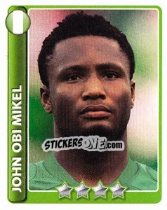 Sticker John Obi Mikel - England 2010 n. 189 - Topps