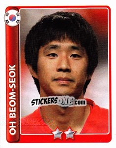 Figurina Oh Beom-Seok - England 2010 n. 199 - Topps