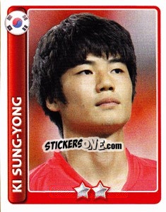 Sticker Ki Sung-Yueng - England 2010 n. 201 - Topps