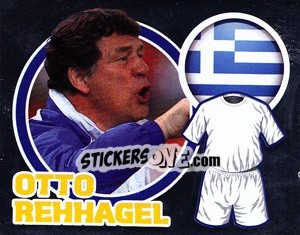 Sticker Country Flag / The Boss: Otto Rehhagel - England 2010 n. 205 - Topps