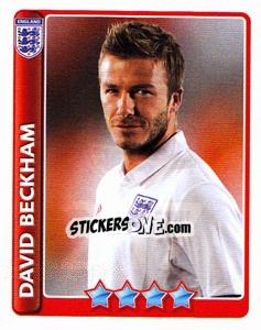 Sticker David Beckham - England 2010 - Topps