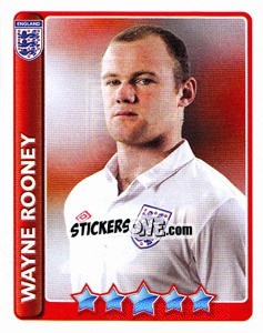 Sticker Wayne Rooney - England 2010 n. 221 - Topps