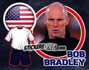 Sticker Country Flag / The Boss: Bob Bradley - England 2010 n. 223 - Topps
