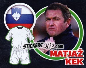 Sticker Country Flag / The Boss: Matjaž Kek