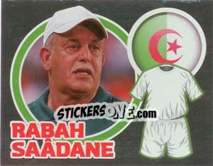 Sticker Country Flag / The Boss: Rabah Saâdane - England 2010 - Topps