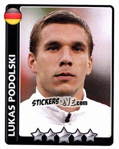 Sticker Lukas Podolski - England 2010 - Topps