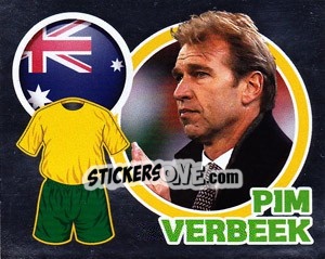 Sticker Country Flag / The Boss: Pim Verbeek - England 2010 n. 263 - Topps