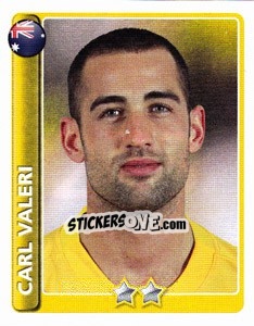 Sticker Carl Valeri - England 2010 n. 273 - Topps