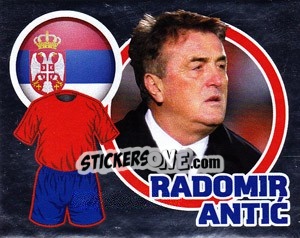 Sticker Country Flag / The Boss: Radomir Antic - England 2010 - Topps