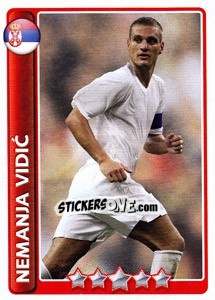 Figurina Star Player: Nemanja Vidic - England 2010 - Topps