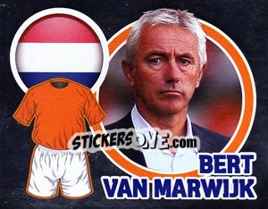 Sticker Country Flag / The Boss: Bert van Marwijk