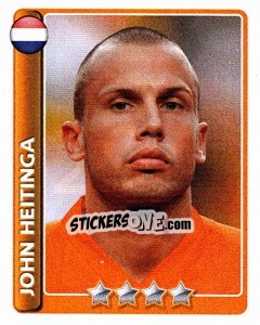 Sticker John Heitinga - England 2010 n. 294 - Topps