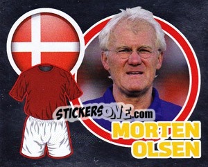 Sticker Country Flag / The Boss: Morten Olsen - England 2010 n. 317 - Topps