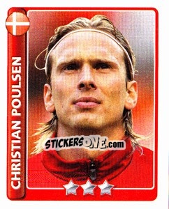 Sticker Christian Poulsen - England 2010 - Topps