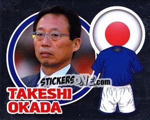 Cromo Country Flag / The Boss: Takeshi Okada - England 2010 - Topps