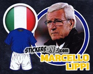 Sticker Country Flag / The Boss: Marcello Lippi