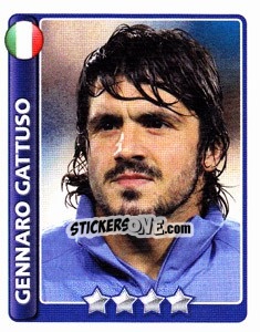 Sticker Gennaro Gattuso - England 2010 n. 339 - Topps