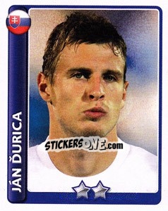 Sticker Ján Durica - England 2010 - Topps