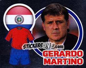 Figurina Country Flag / The Boss: Gerardo Martino - England 2010 - Topps