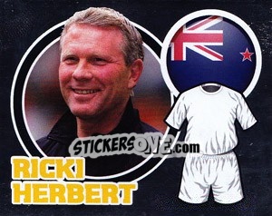 Sticker Country Flag / The Boss: Ricki Herbert - England 2010 - Topps