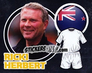 Figurina Country Flag / The Boss: Ricki Herbert - England 2010 - Topps