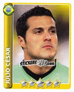 Sticker Julio César - England 2010 - Topps