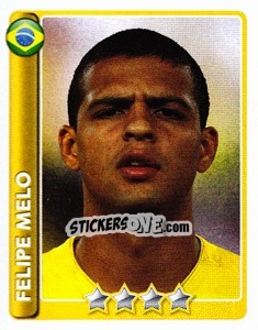 Sticker Felipe Melo - England 2010 - Topps