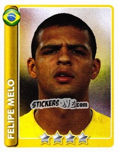 Sticker Felipe Melo - England 2010 n. 376 - Topps
