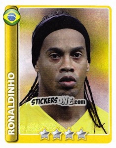 Sticker Ronaldinho - England 2010 n. 378 - Topps