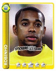 Sticker Robinho - England 2010 n. 382 - Topps