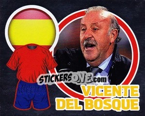 Figurina Country Flag / The Boss: Vicente Del Bosque - England 2010 - Topps