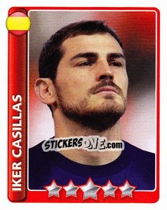 Sticker Iker Casillas - England 2010 - Topps
