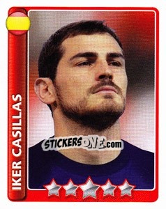 Sticker Iker Casillas - England 2010 n. 411 - Topps