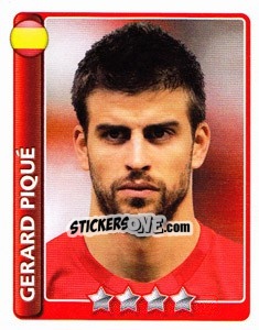 Sticker Gerard Piqué - England 2010 n. 414 - Topps