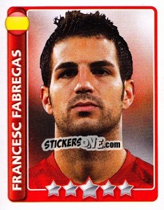 Sticker Cesc Fabregas - England 2010 n. 416 - Topps