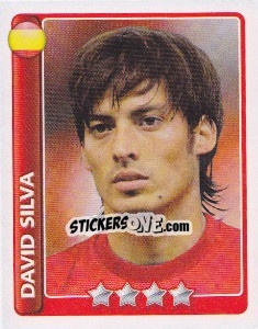 Sticker David Silva - England 2010 n. 417 - Topps