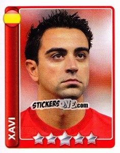 Sticker Xavi Hernández - England 2010 n. 420 - Topps