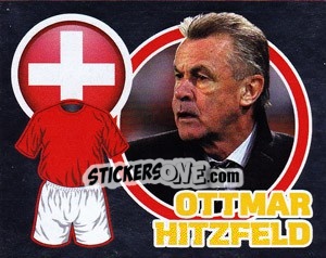 Cromo Country Flag / The Boss: Ottmar Hitzfeld - England 2010 - Topps